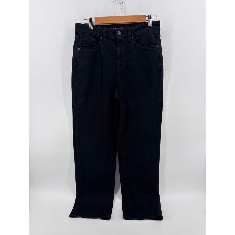 Chico's Jeans Women's Size 6T, Chico Size 0.5 T, Black High-Rise Straight Leg